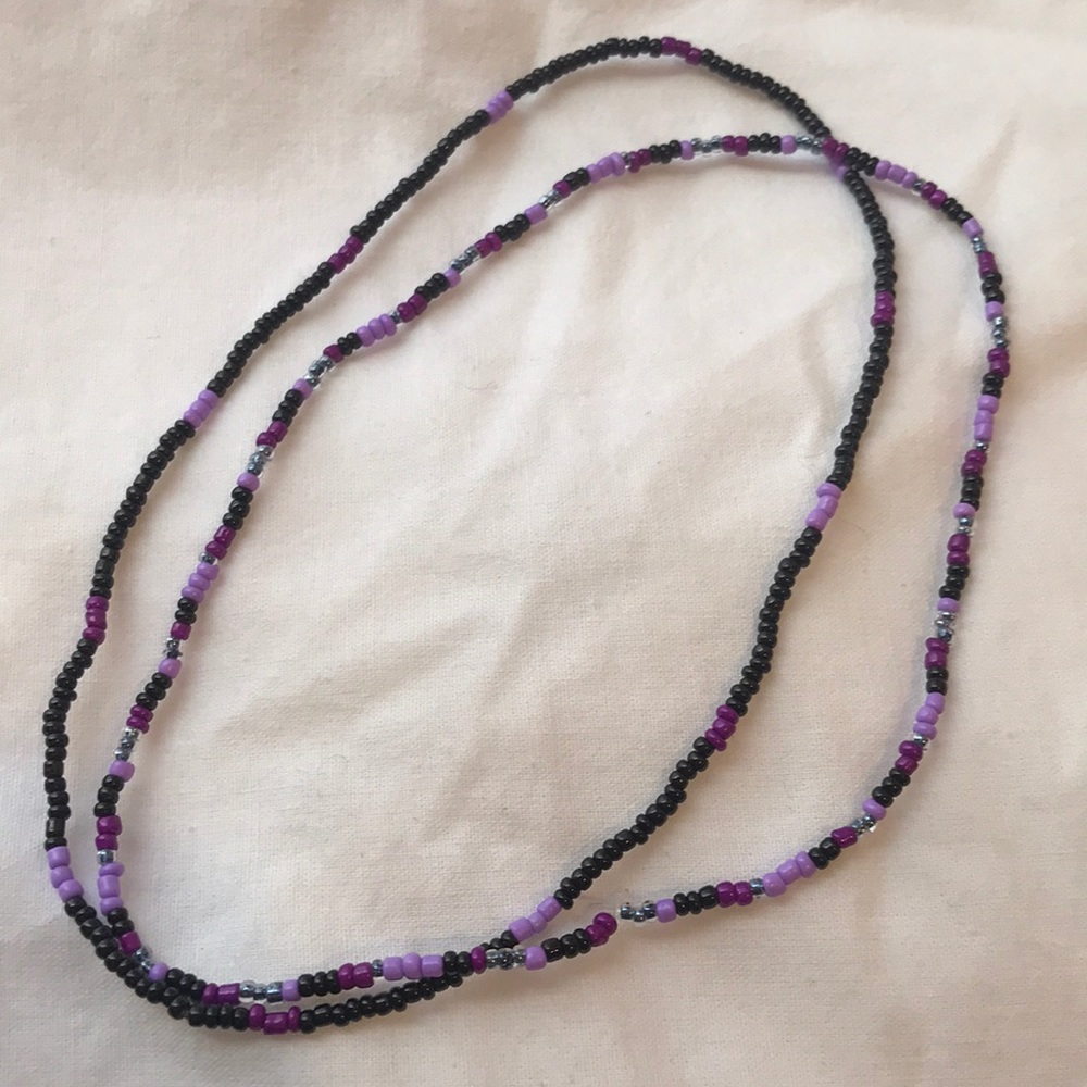 Purple pack seed bead chokers